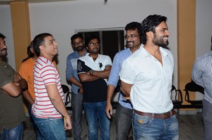 Chiranjeevi Watches Supreme Movie at Prasad Labs